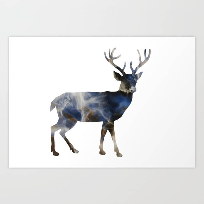 marble-deer-prints